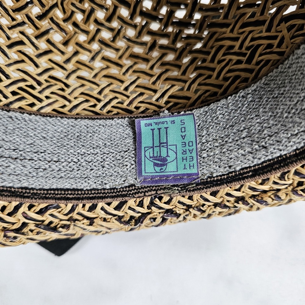 Head Threads St Louis Sun Bonnet Style Straw Hat With Bow Women's One Size - Picture 5 of 8